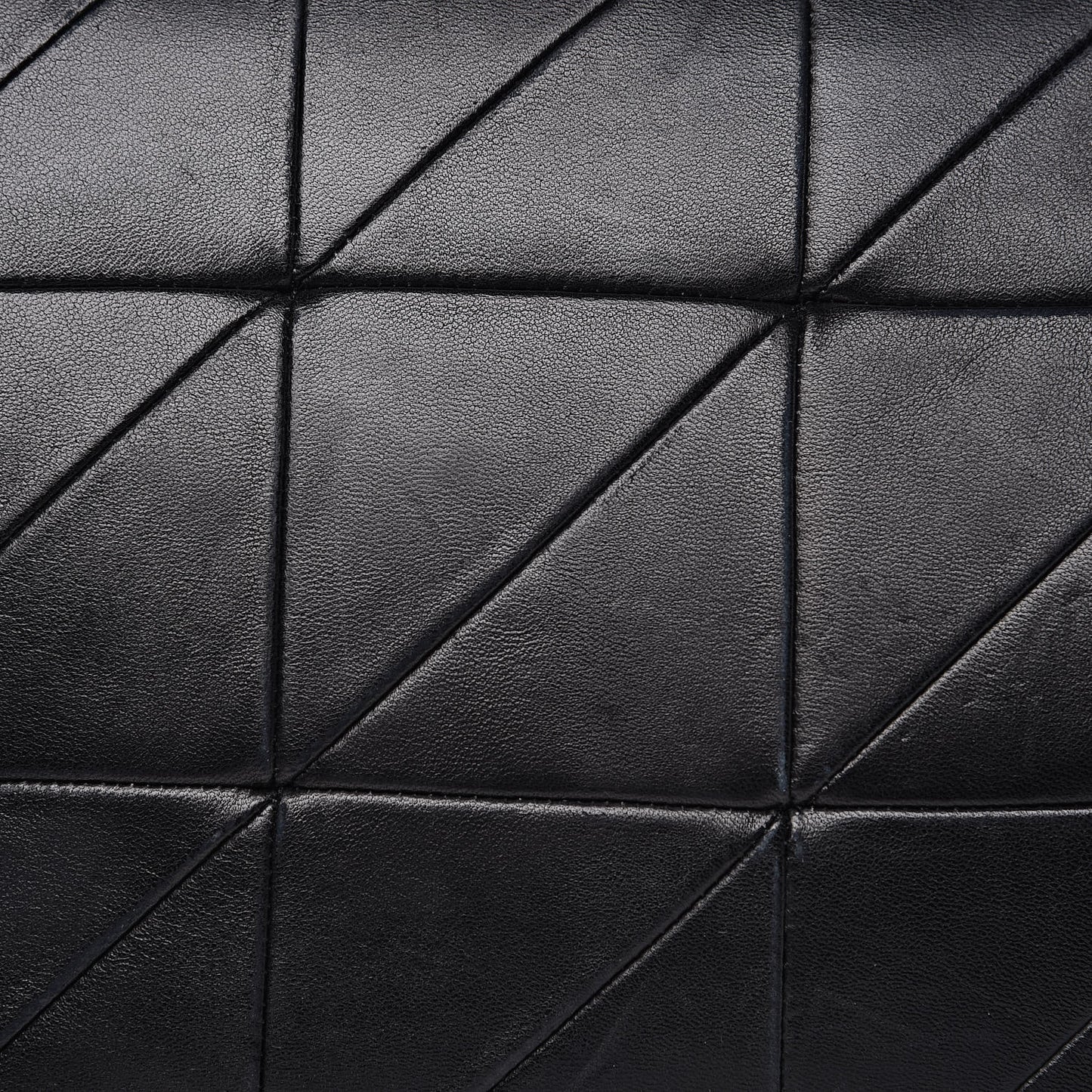 Lambskin Patchwork Monogram Large Jamie Black