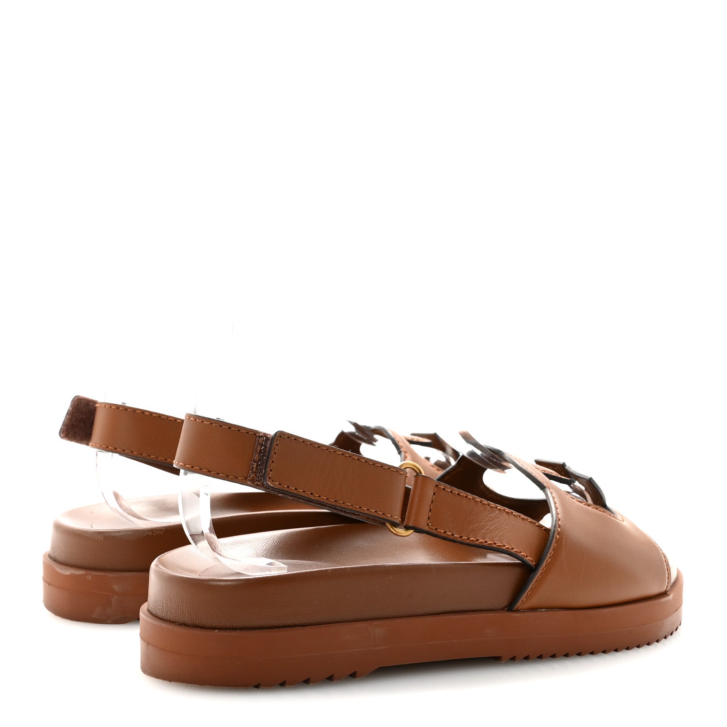 Gucci Cosmos Softy Calfskin Interlocking G Slingback Sandals 38.5 Cuir 5 of 9