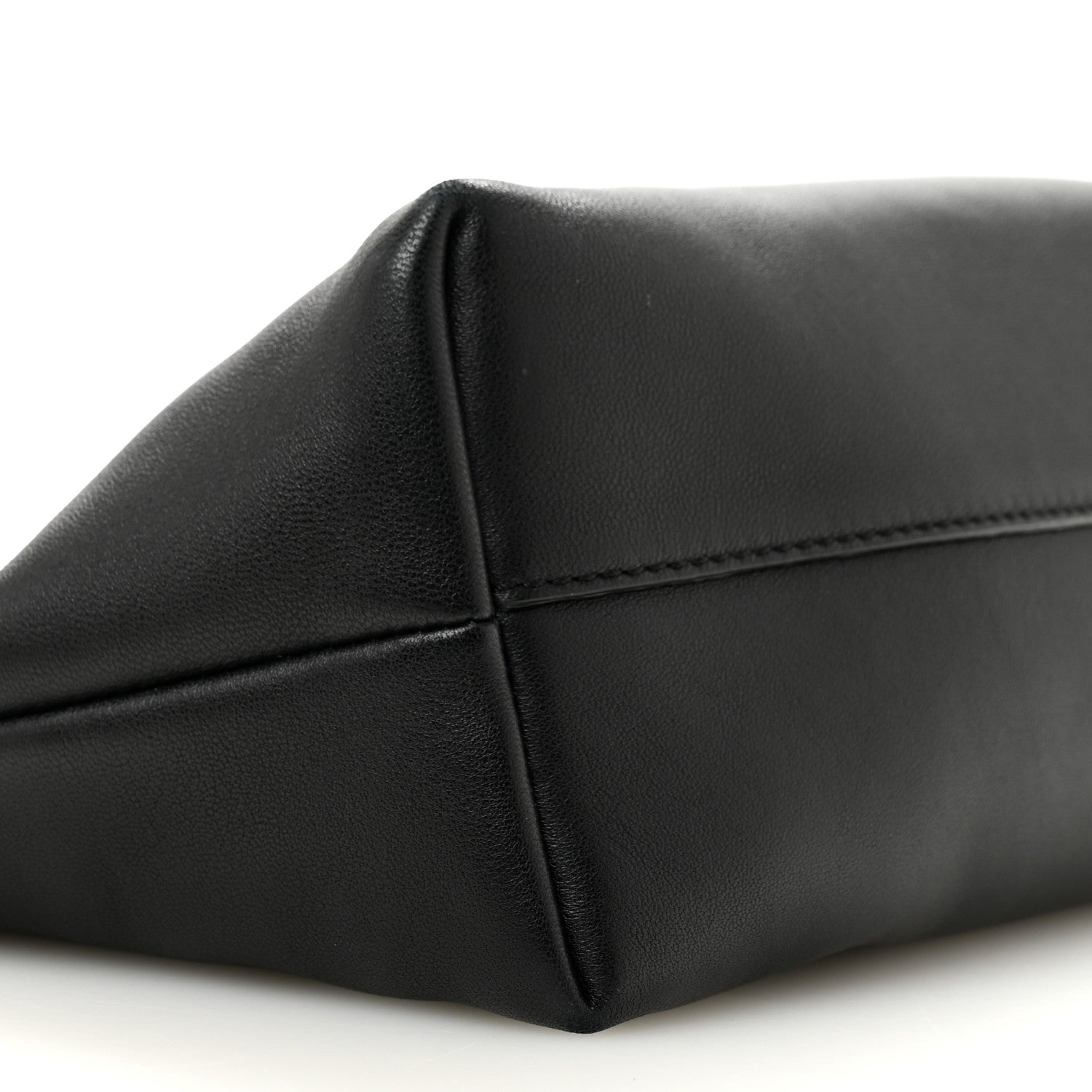 Loewe Mellow Nappa Medium Donut Chain Flamenco Knot Clutch Black 9 of 12