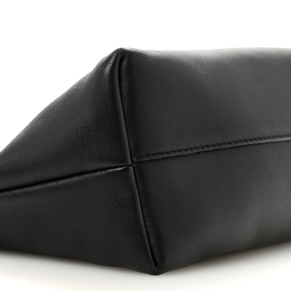 Loewe Mellow Nappa Medium Donut Chain Flamenco Knot Clutch Black 9 of 12