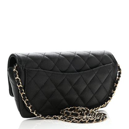 Chanel Caviar Quilted Glasses Case With Chain Black 3 of 11