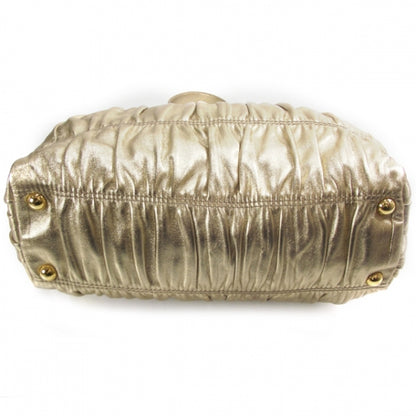 Prada Nappa Gaufre Frame Tote Platino 4 of 10