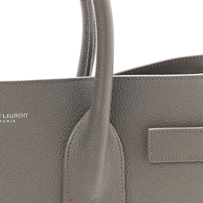 Saint Laurent Grained Calfskin Small Sac De Jour Fog 14 of 16