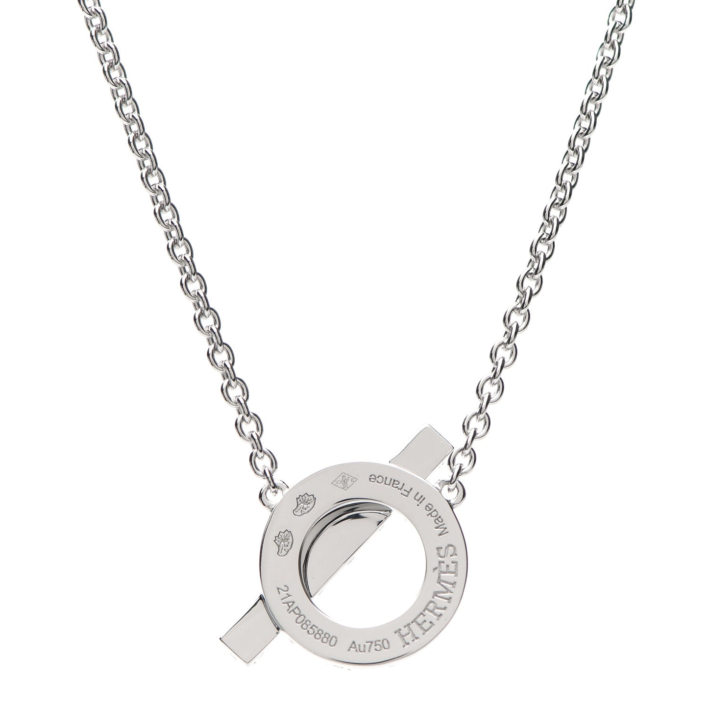 18K White Gold Diamond Finesse Pendant Necklace