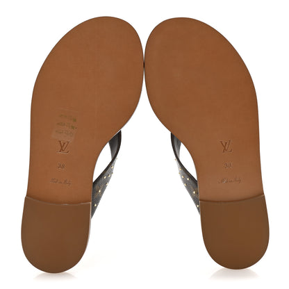 Louis Vuitton Monogram Sunny Flat Thong Sandals 38 Brown 12 of 20