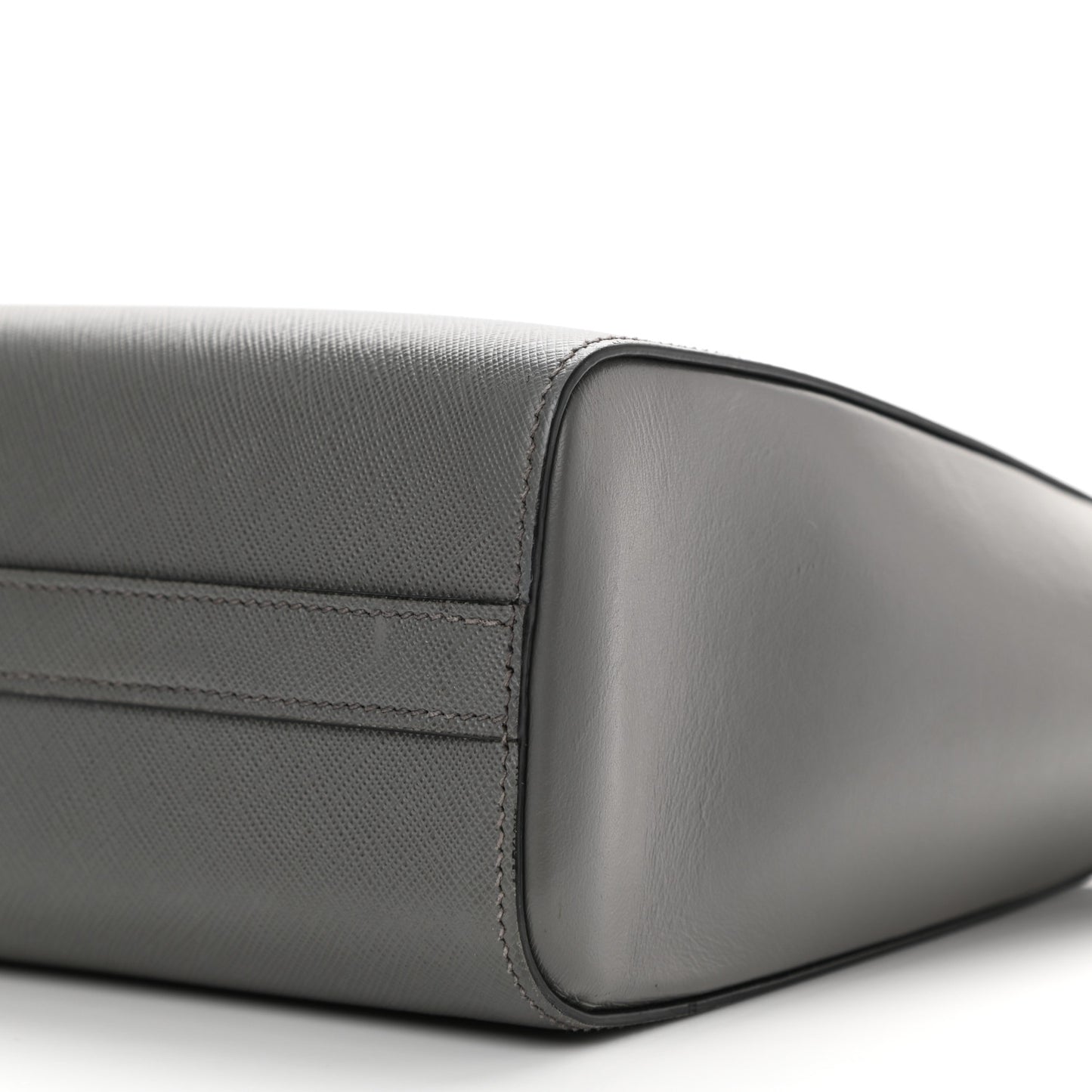 Saffiano Soft Calfskin Small Zippered Tote Marmo