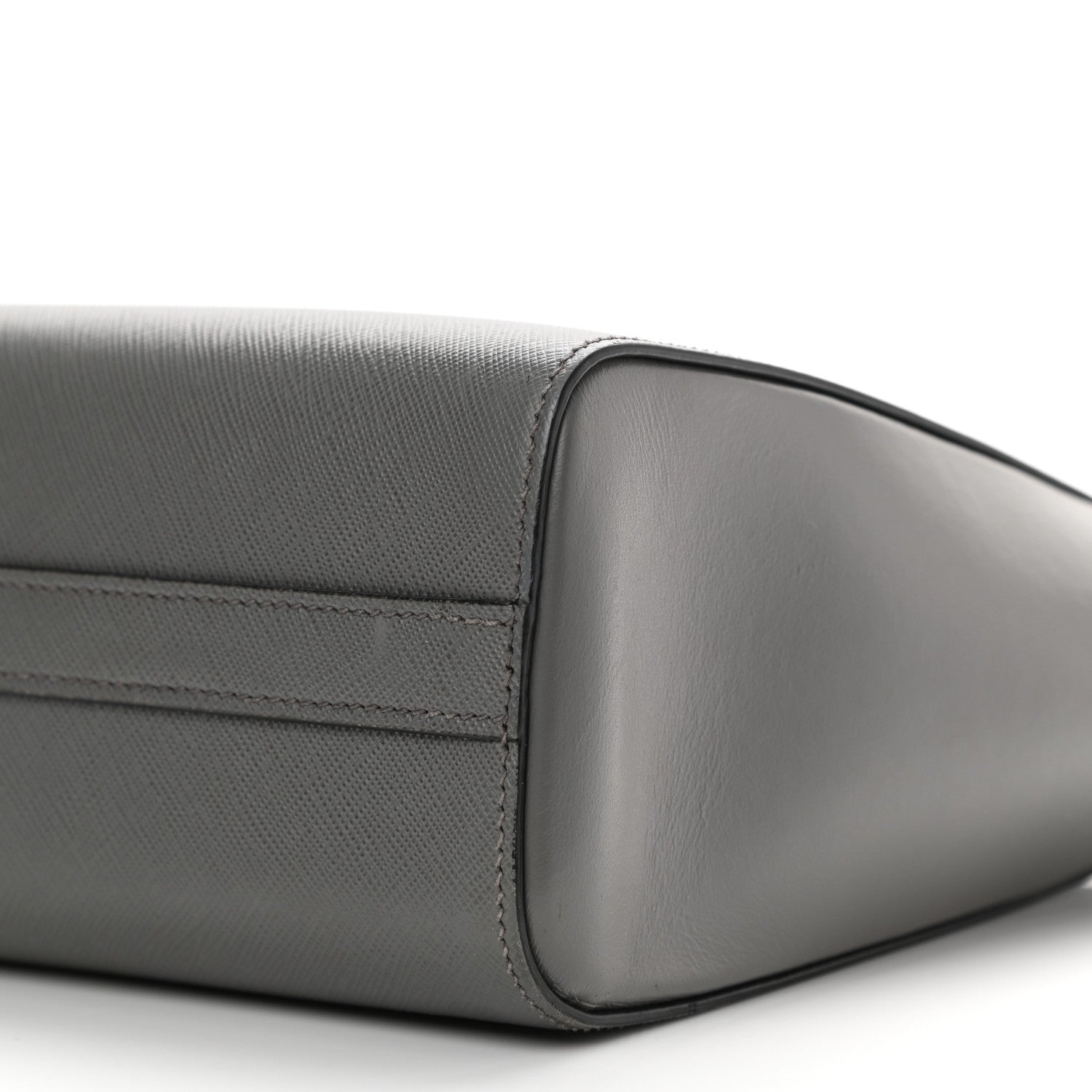 Prada Saffiano Soft Calfskin Small Zippered Tote Marmo 10 of 12