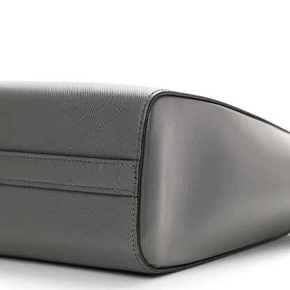 Prada Saffiano Soft Calfskin Small Zippered Tote Marmo 10 of 12