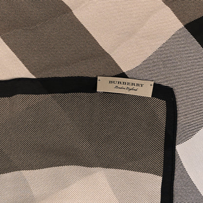 Burberry Silk Giant Check Scarf Camel 3 of 3