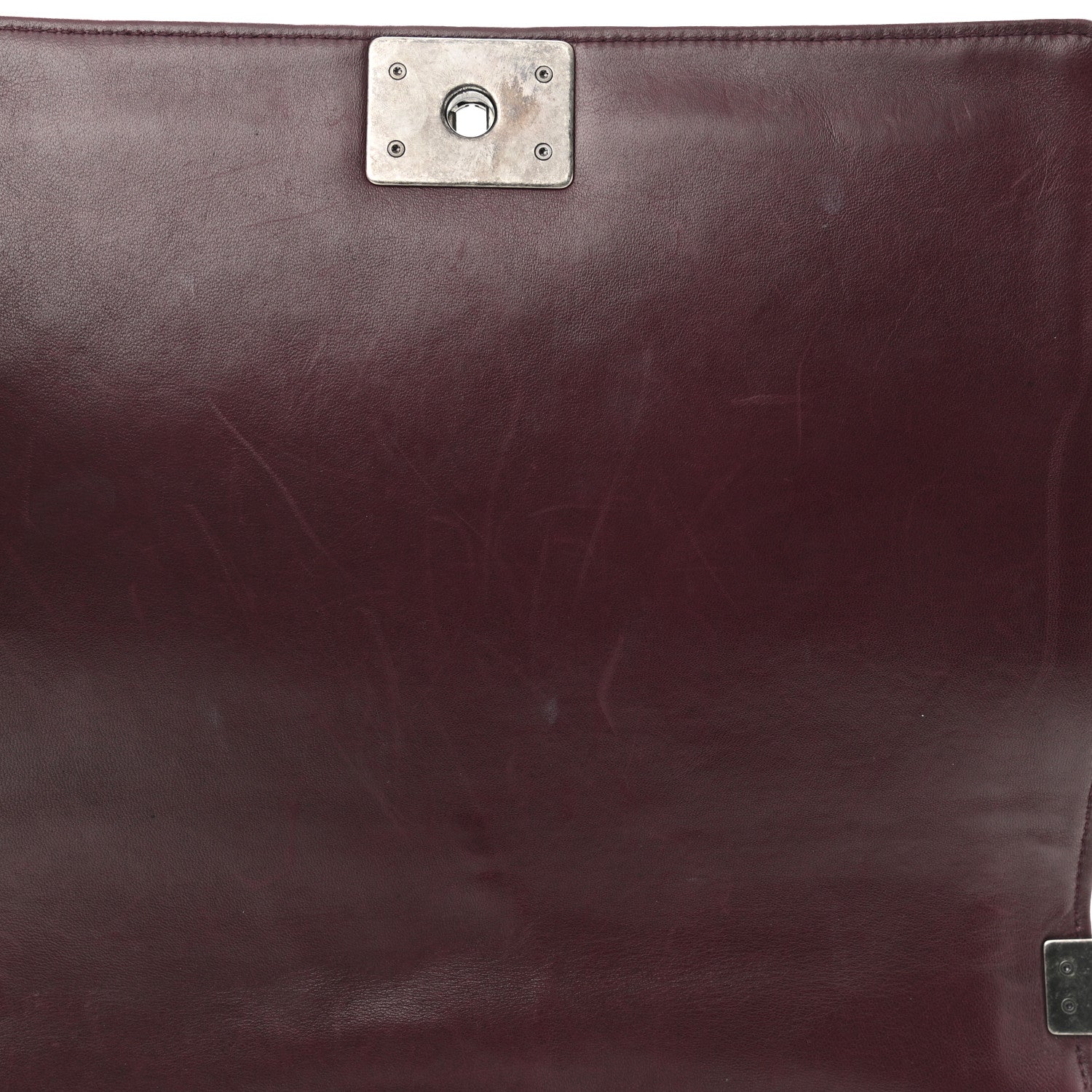 Chanel Velvet Tweed Large Boy Flap Burgundy 11 of 12