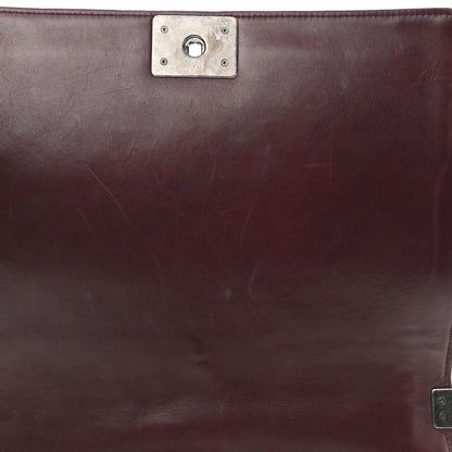 Chanel Velvet Tweed Large Boy Flap Burgundy 11 of 12