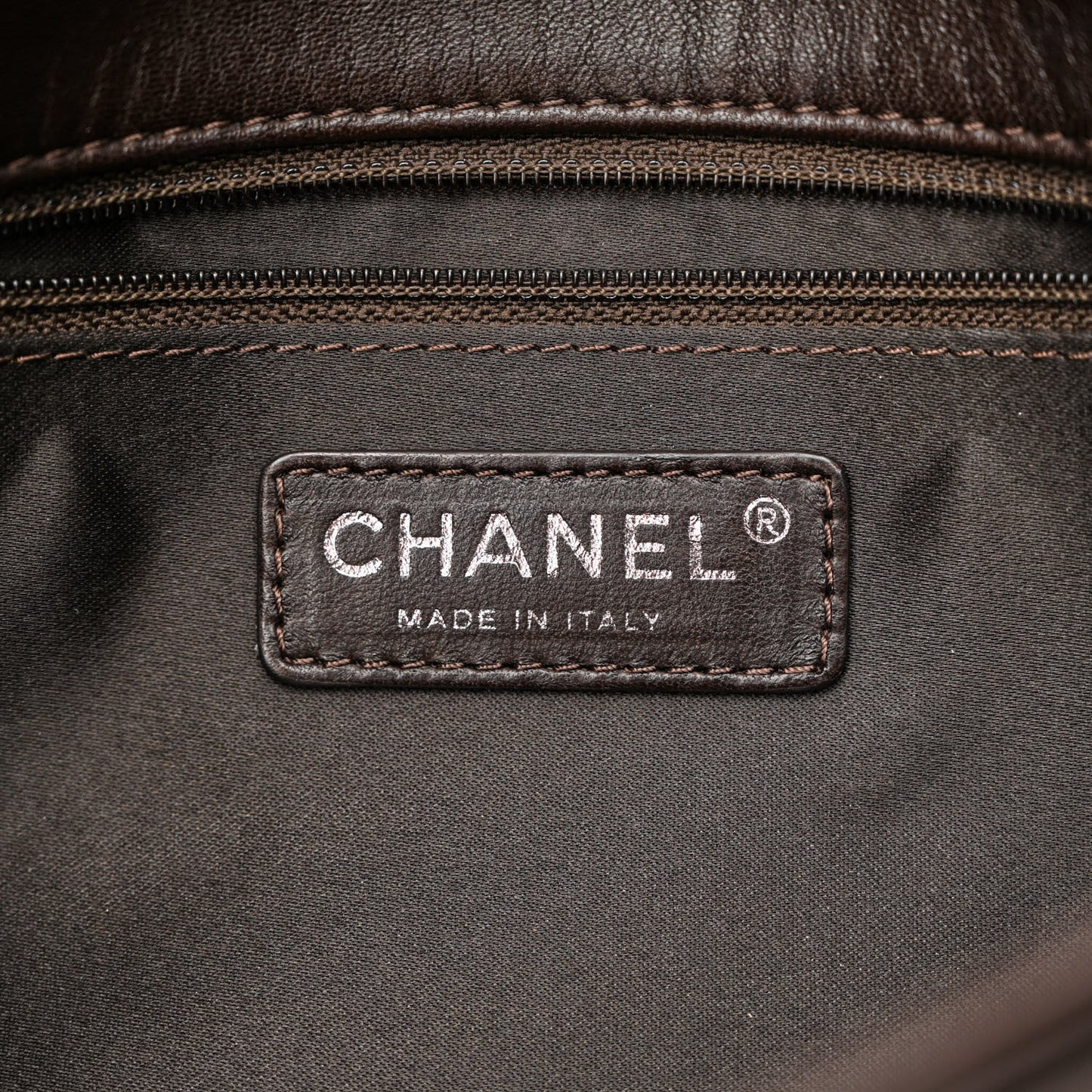 Lambskin Quilted Maxi Chanel 3 Flap Dark Brown