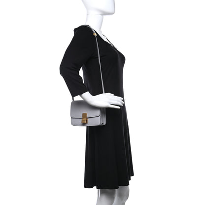 Celine Box Calfskin Small Classic Box Flap Bag Light Grey 1 of 8