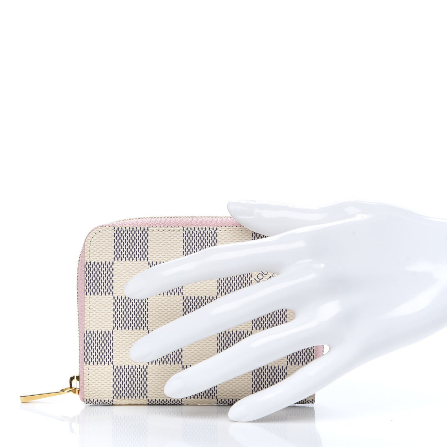 Damier Azur Zippy Coin Purse Rose Ballerine