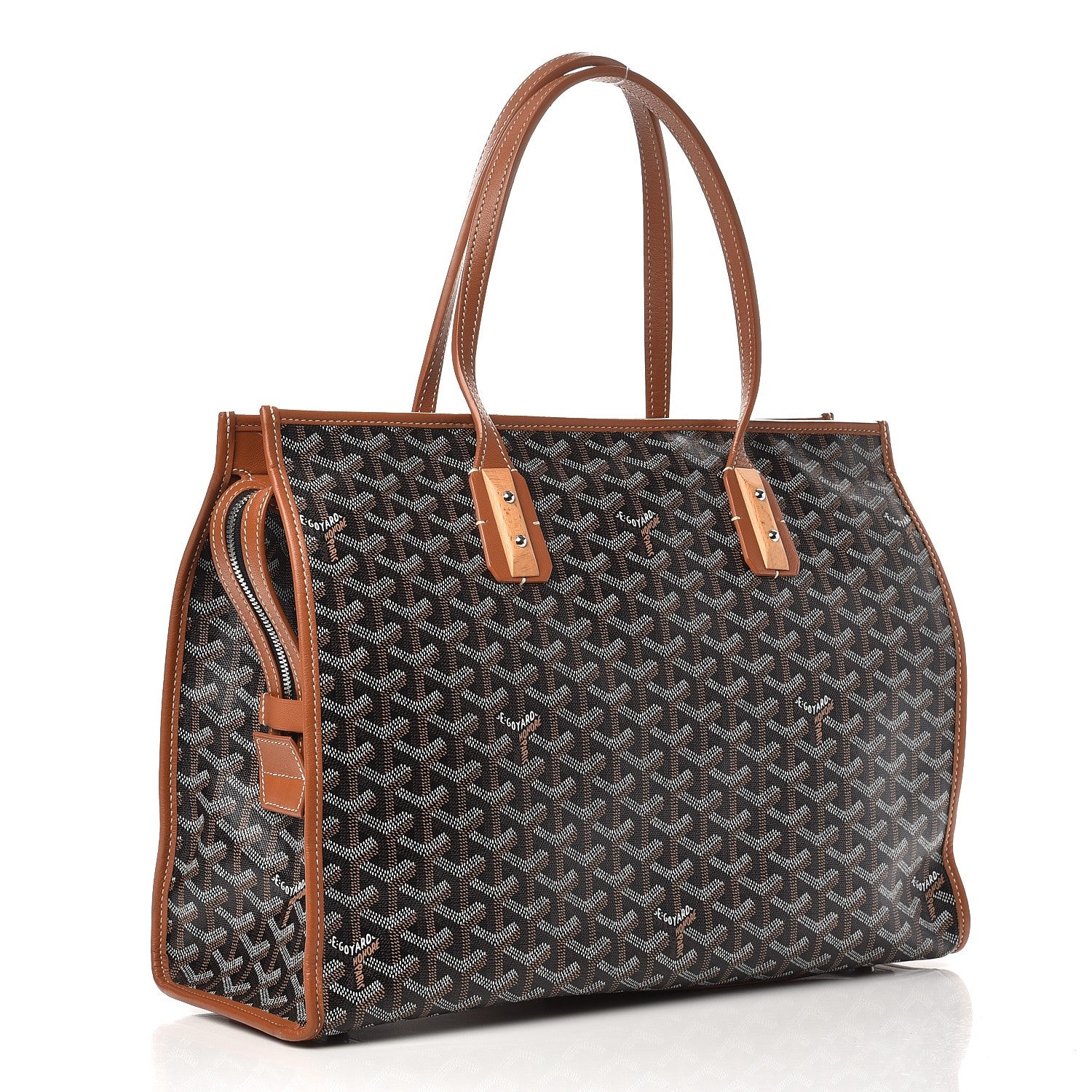 Goyard Goyardine Marquises Tote Black Gold 3 of 12