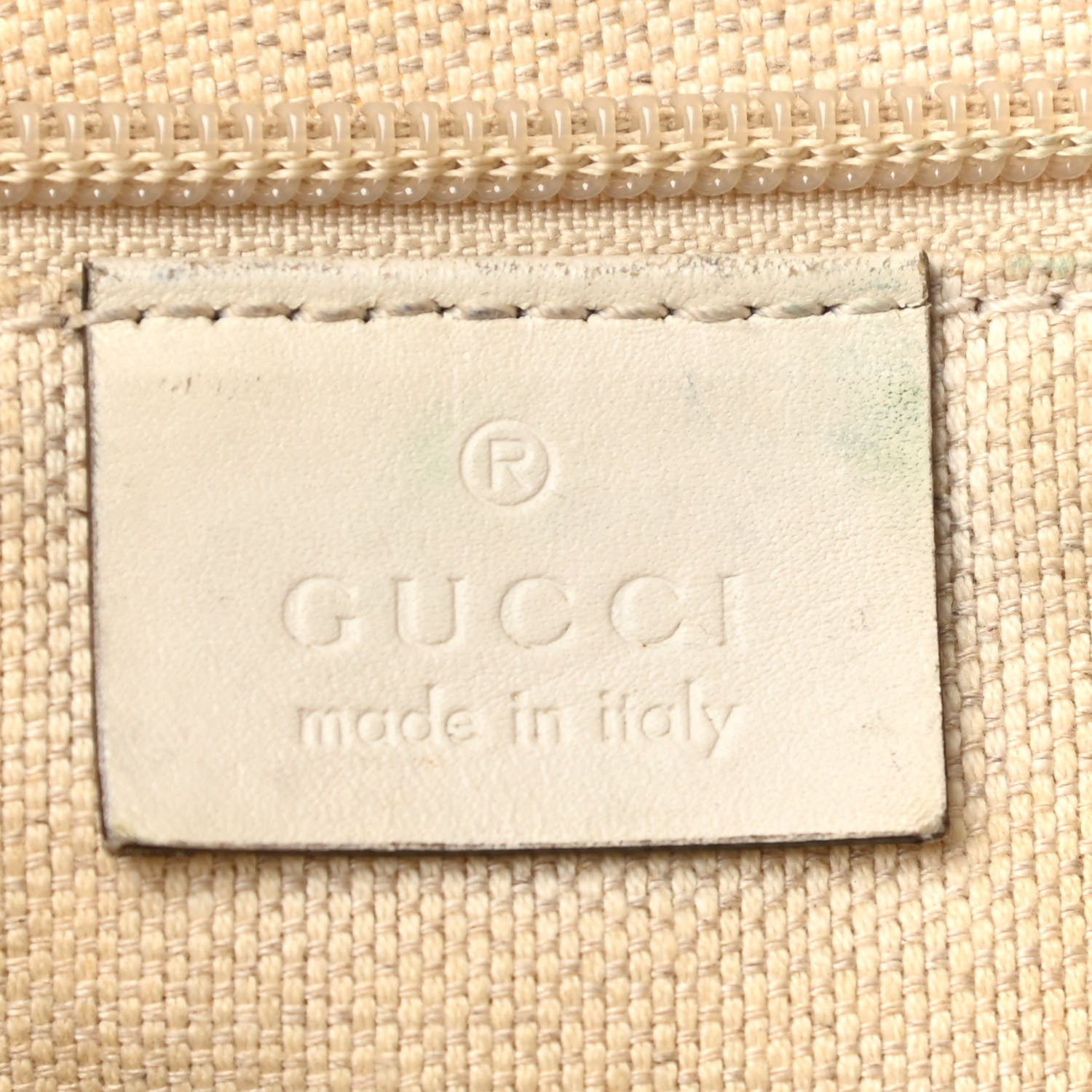 Gucci Canvas Flora Knight Small Zippered Tote White 5 of 14