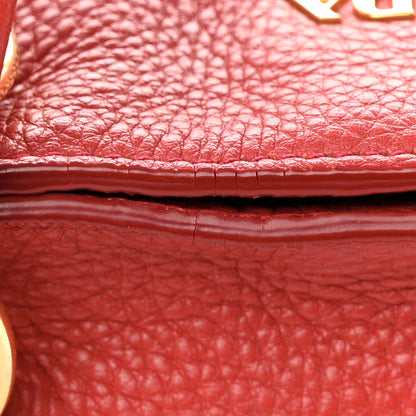 Prada Vitello Daino Side Zip Shopper Tote Rosso 17 of 18