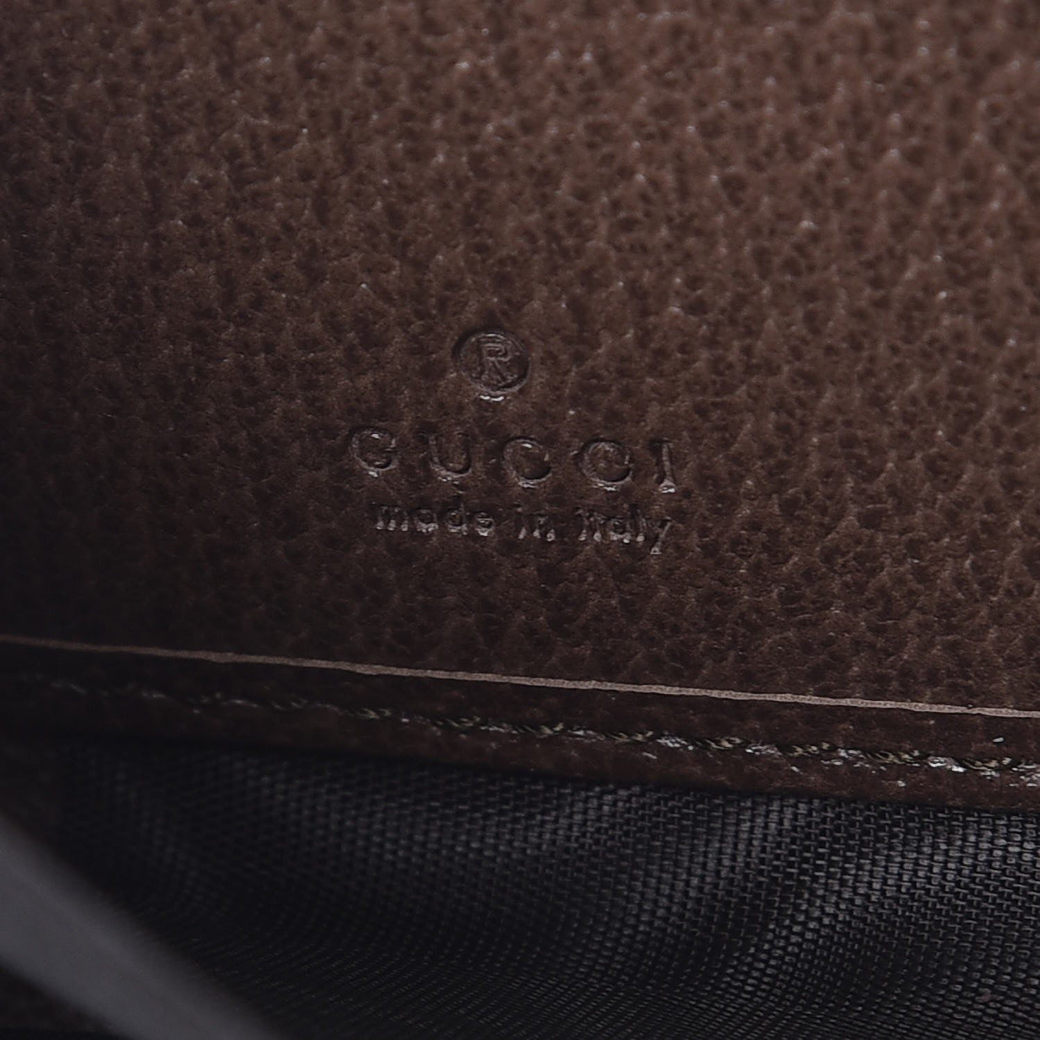 Gucci GG Supreme Monogram Web Ophidia Zip Around Wallet Brown 6 of 8