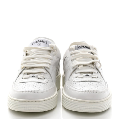 Chanel Calfskin CC Womens Sneakers 39 White 2 of 9