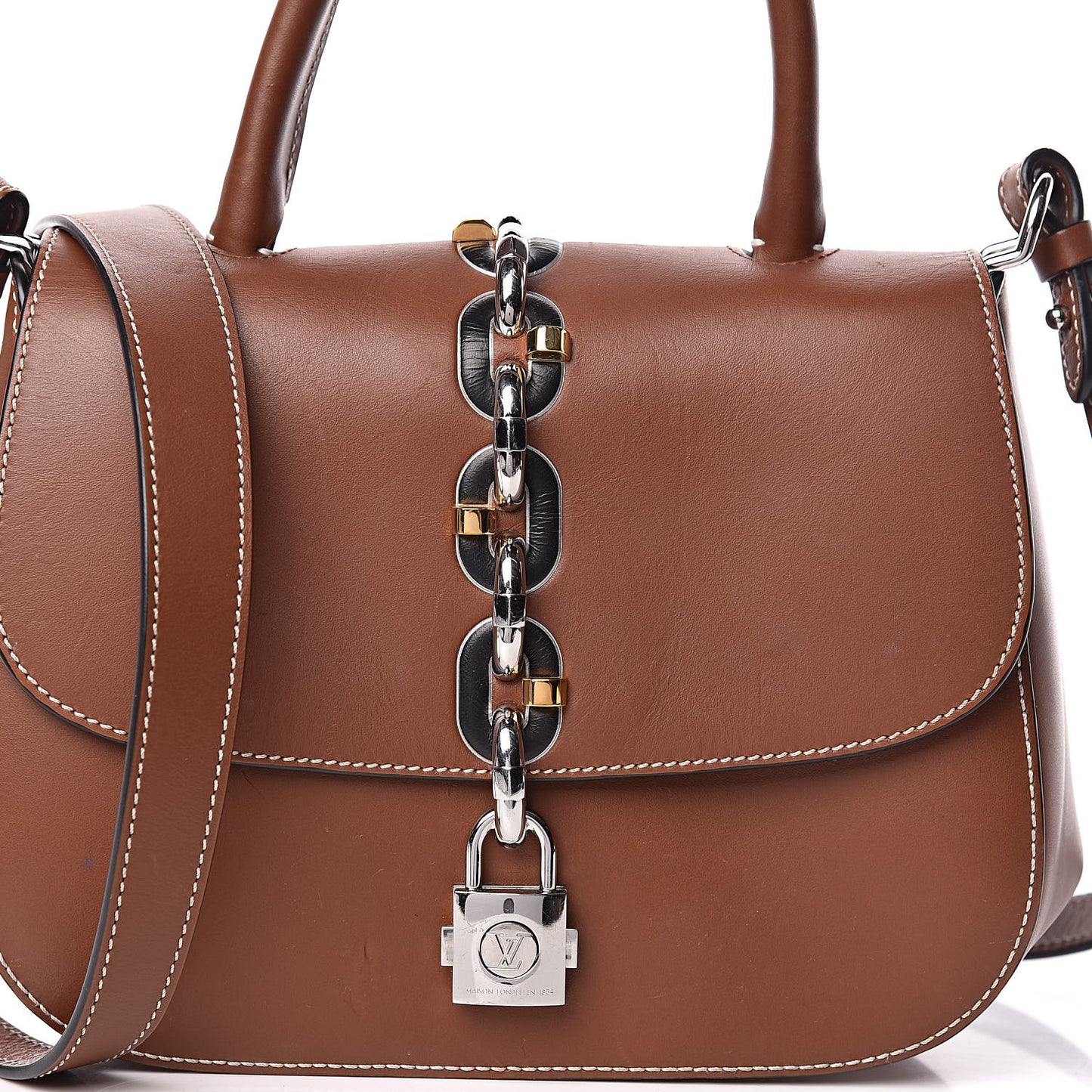 Calfskin Chain It Bag PM Fauve
