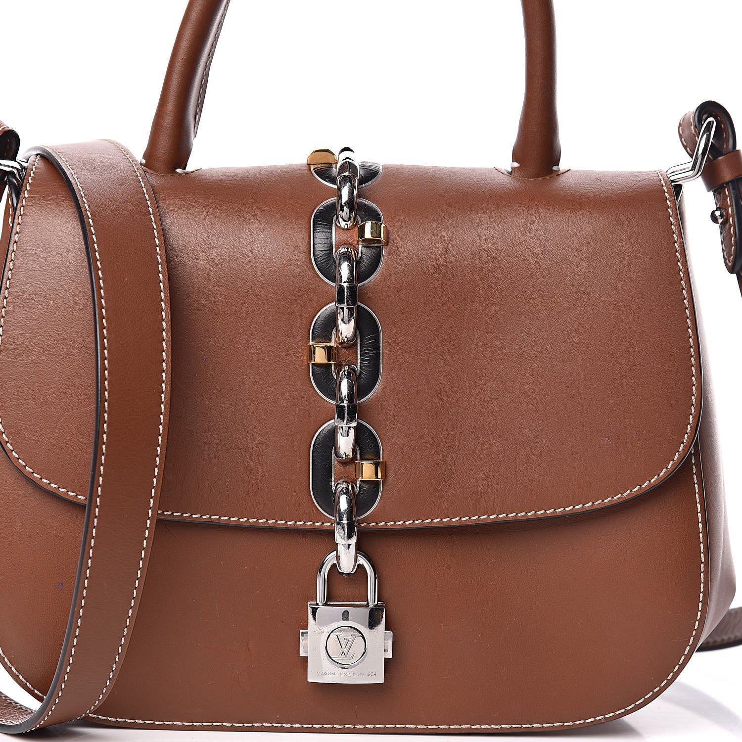 Louis Vuitton Calfskin Chain It Bag PM Fauve 13 of 13