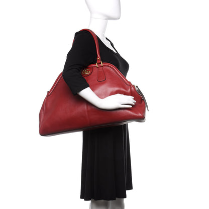 Gucci Calfskin Large Re(Belle) Top Handle Bag Red 2 of 12