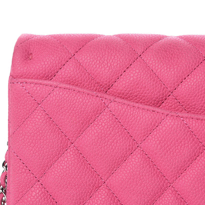 Chanel Iridescent Caviar Clutch with Chain Flap Pink 8 of 14