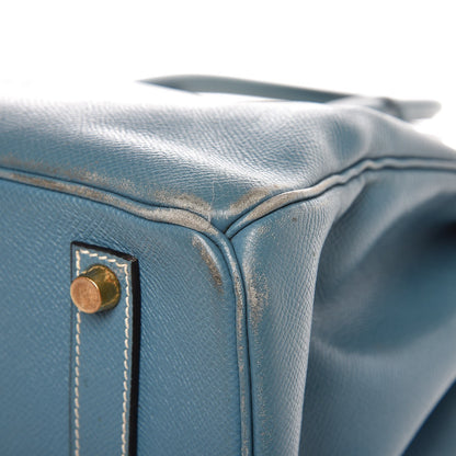 Hermes Epsom Birkin 35 Blue Jean 41 of 43