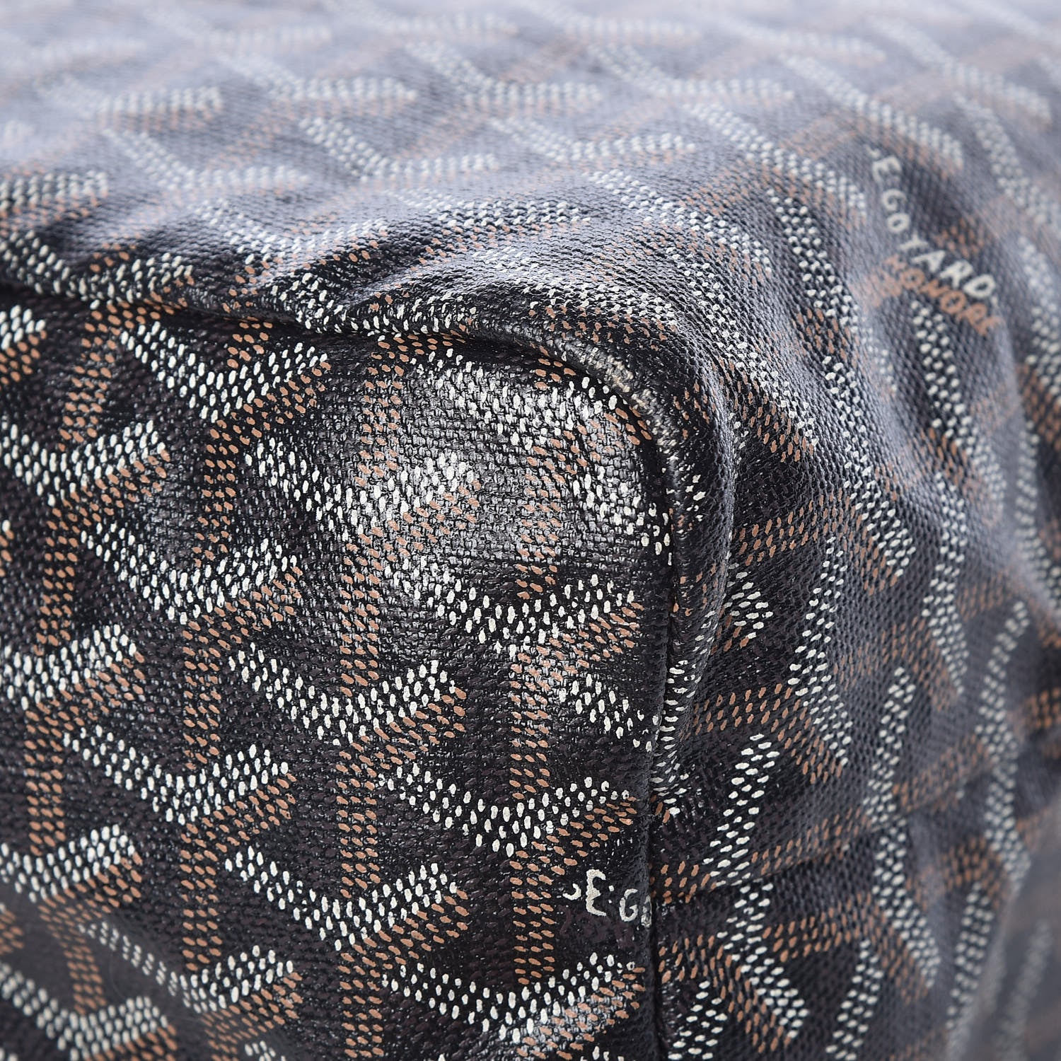 Goyard Goyardine Fidji Zip Hobo Black Gold 11 of 18