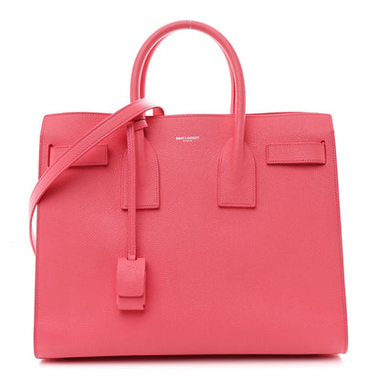 Saint Laurent Grained Calfskin Small Sac De Jour Rose Clair 1 of 15