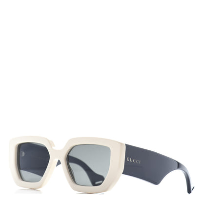 Gucci Square Frame Sunglasses GG0630S Black Ivory 1 of 6