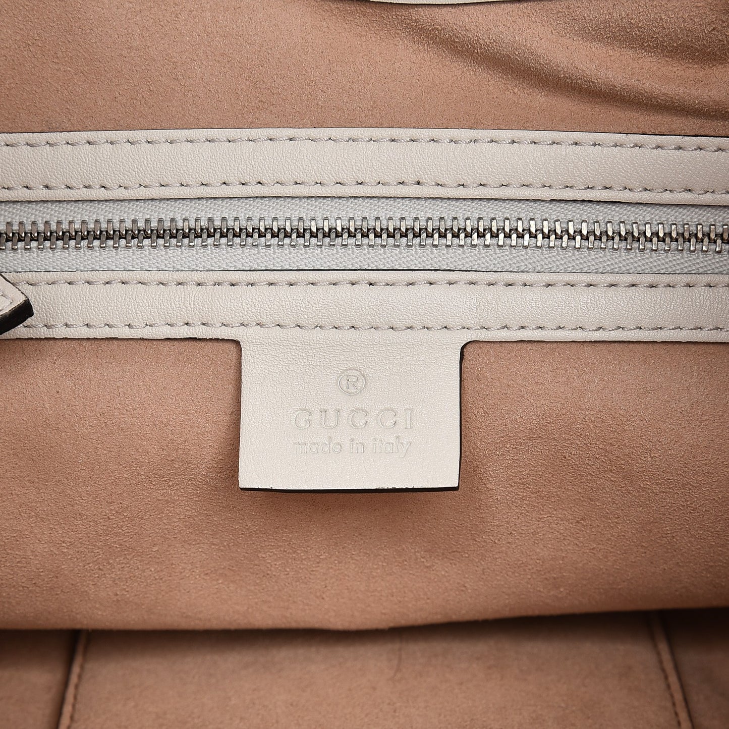 Calfskin Web Stripe Medium Dionysus Hobo White