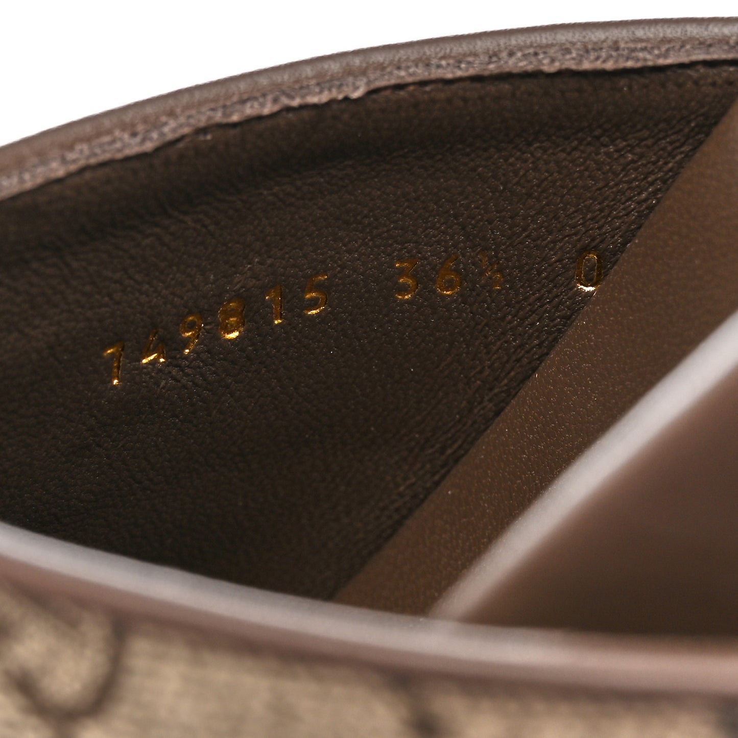 GG Supreme Monogram Miro Soft Calfskin Womens Horsebit Slippers 36.5 Beige Ebony New Acero