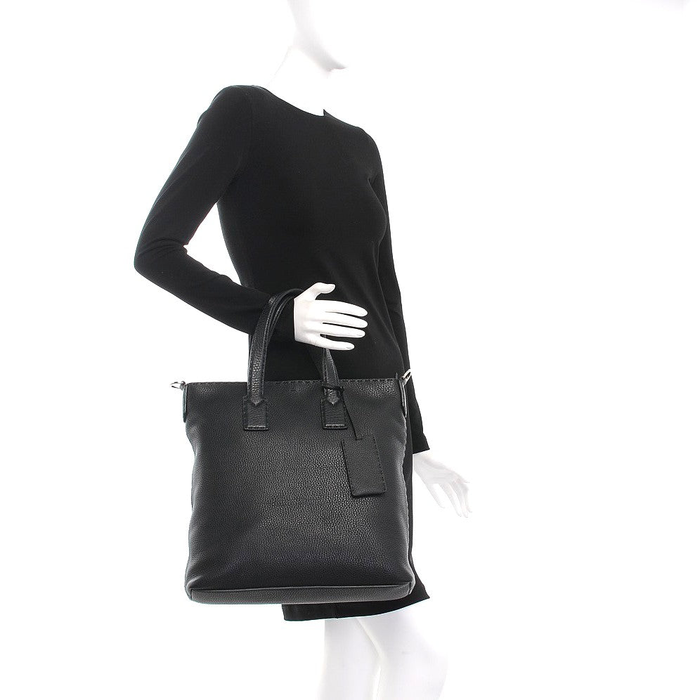 Fendi Cuoio Romano Selleria Tote Black 3 of 8