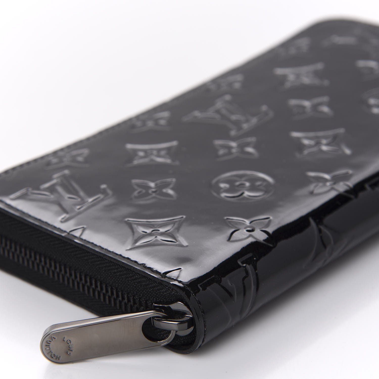 Louis Vuitton Vernis Zippy Wallet Noir Magnetique 6 of 9