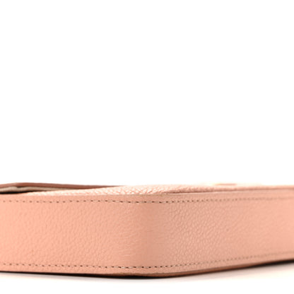 Louis Vuitton Empreinte Monogram Giant Felicie Pochette Chain Wallet Rose Trianon Creme 9 of 16