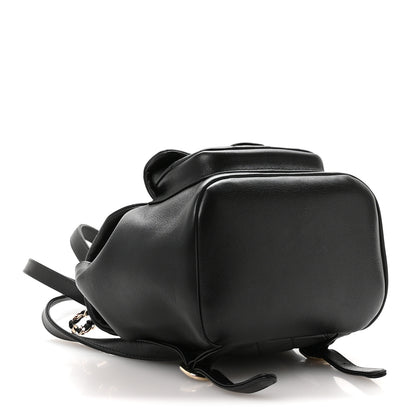 Chanel Glazed Aged Calfskin Quilted Small Duma Drawstring Backpack Black 3 of 9
