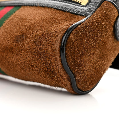 Gucci Suede Small Ophidia Belt Bag 85 34 Brown 10 of 10