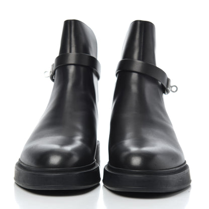 Hermes Calfskin Veo Ankle Boots 42 Black 2 of 14