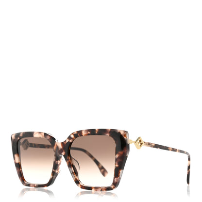 Fendi Acetate FF Diamonds Butterfly Sunglasses FE40161F Havana 1 of 8