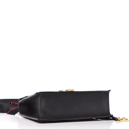 Gucci Calfskin Small Sylvie Shoulder Bag Black 4 of 10