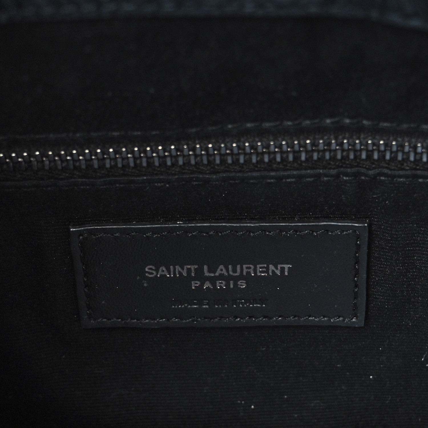 Saint Laurent Crinkled Calfskin Matelasse Monogram Medium Niki Shopper Tote Deep Marine 6 of 10