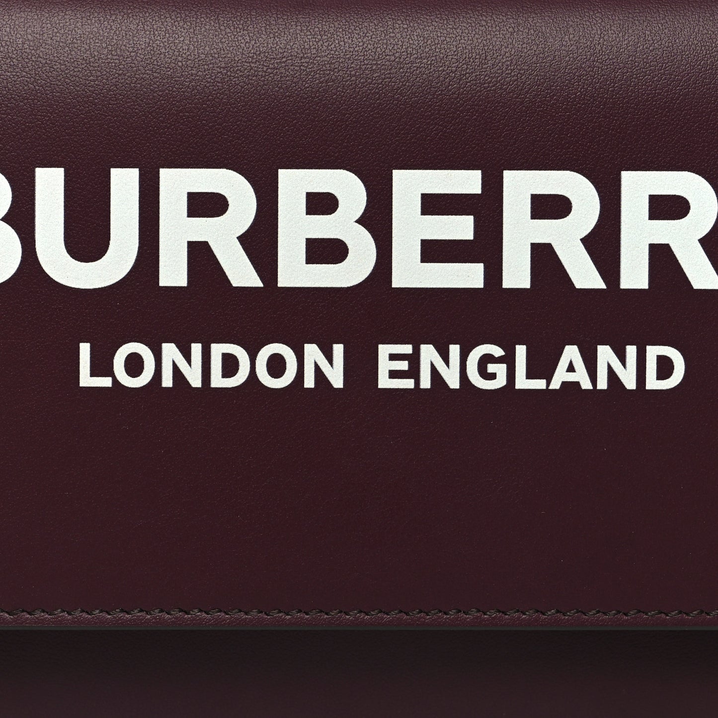Calfskin Logo Hazelmere Wallet With Detachable Strap Deep Maroon