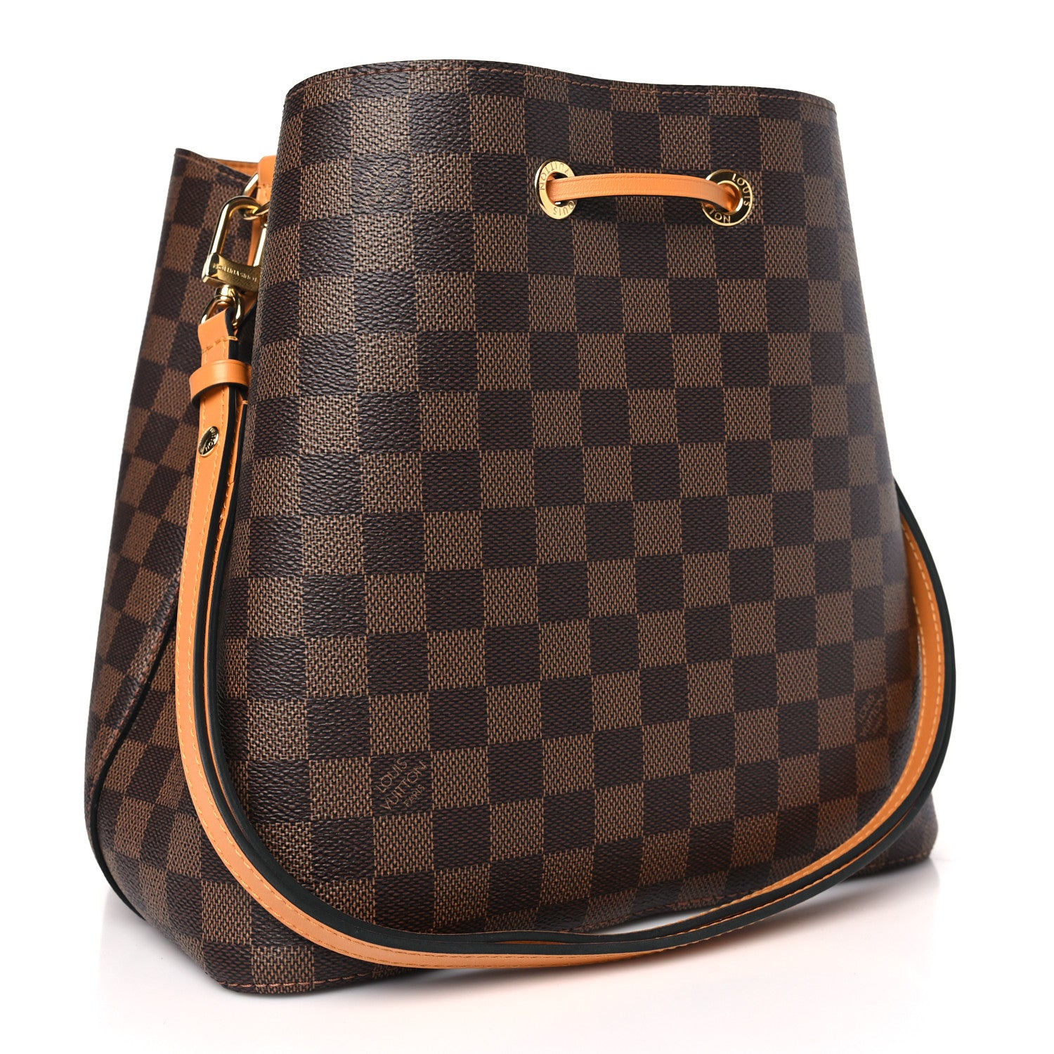 Louis Vuitton Damier Ebene Neonoe MM Safran 3 of 10