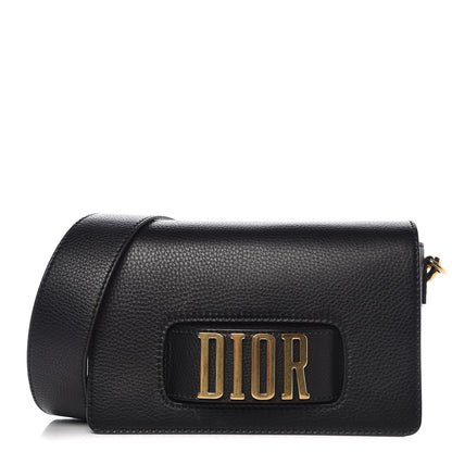 Christian Dior Grained Calfskin Dio(r)evolution Flap Bag Black 1 of 6