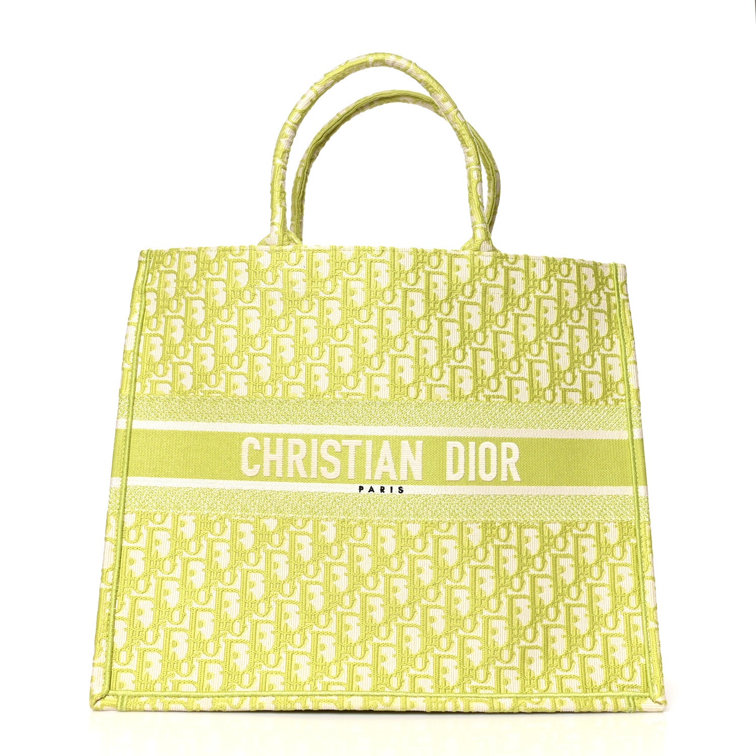 Christian Dior Oblique Large Book Tote Vert Anis 1 of 9