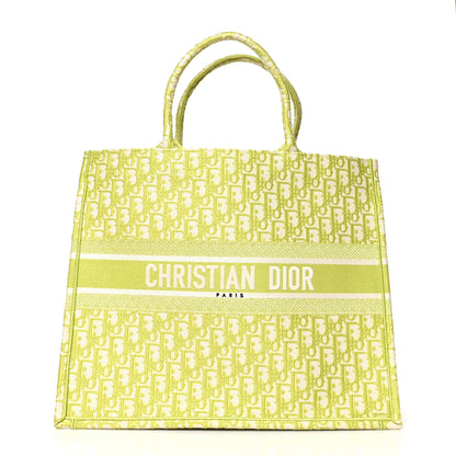 Christian Dior Oblique Large Book Tote Vert Anis 1 of 9