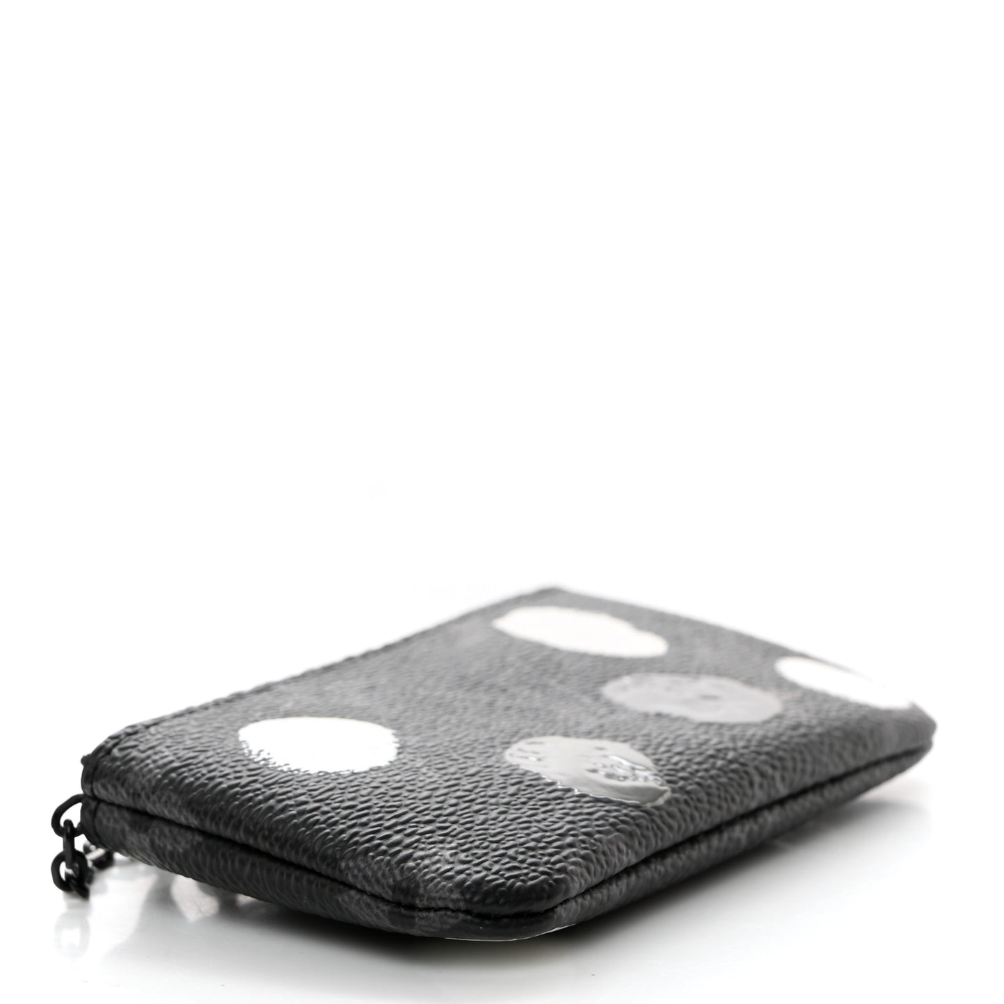 LV X YK Monogram Eclipse Key Pouch Black Silver
