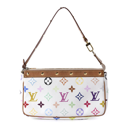 Louis Vuitton Monogram Multicolor Pochette Accessories White 1 of 13