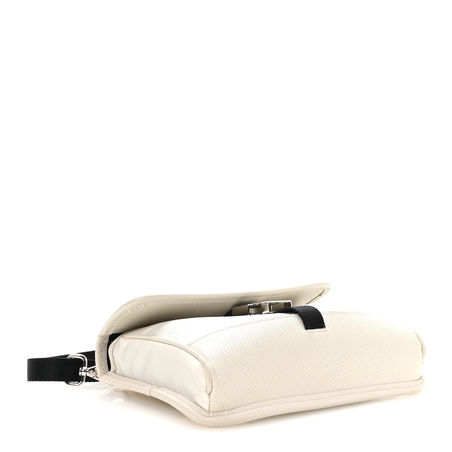 Prada Re-Nylon Saffiano Smartphone Case Crossbody Talco 4 of 11
